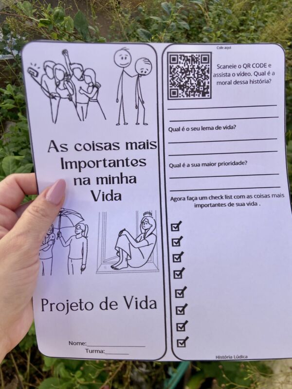 As coisas mais importantes na minha Vida! Projeto de Vida
