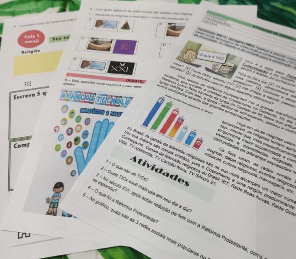 Atividade TICs e Religião para o 8º ano