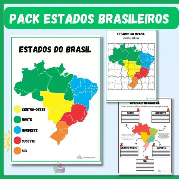 Estados brasileiros- KIT LÚDICO