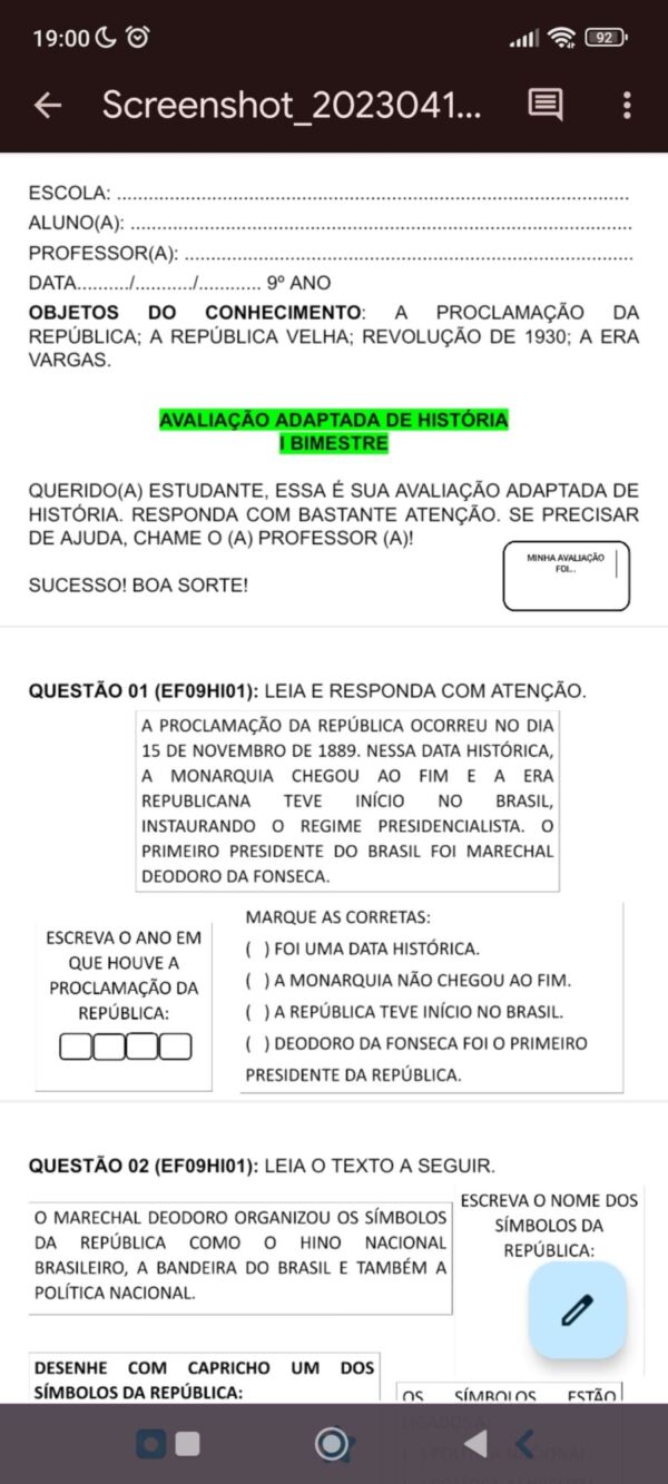 Provas Adaptadas de História (6º ao 9º Ano) - Image 3