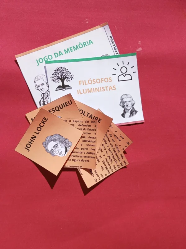 Jogo da Memória Filósofos Iluministas