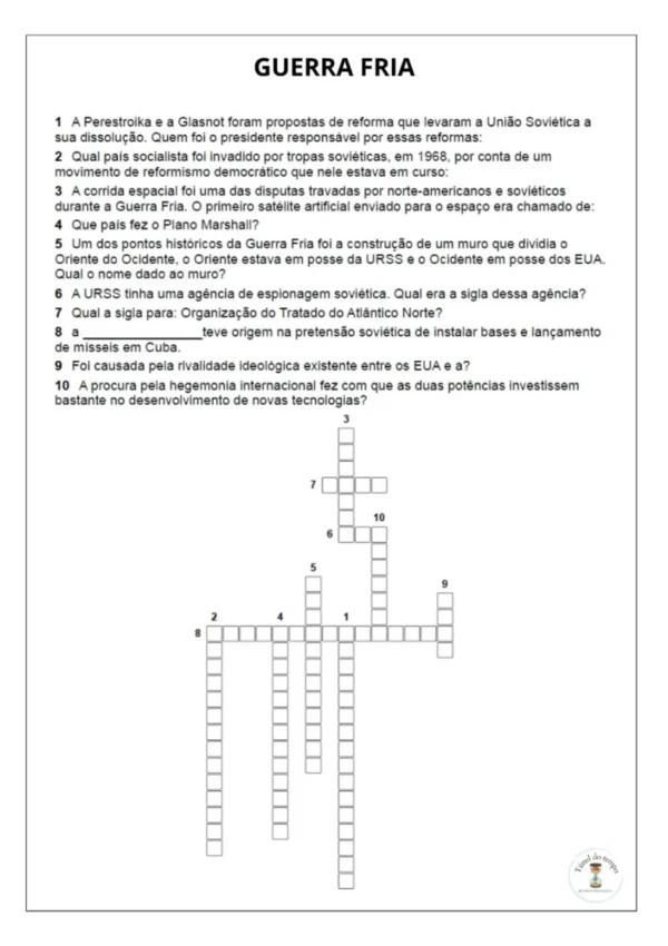 Cruzadinhas Ensino Médio - História (3° Bimestre) - Image 2