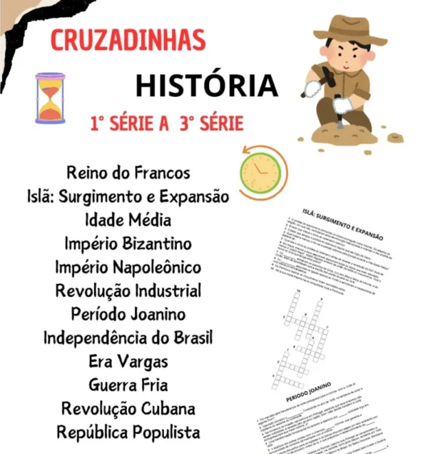 Cruzadinhas Ensino Médio - História (3° Bimestre)