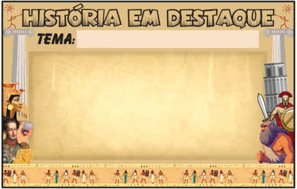 Painel de História para exposição
