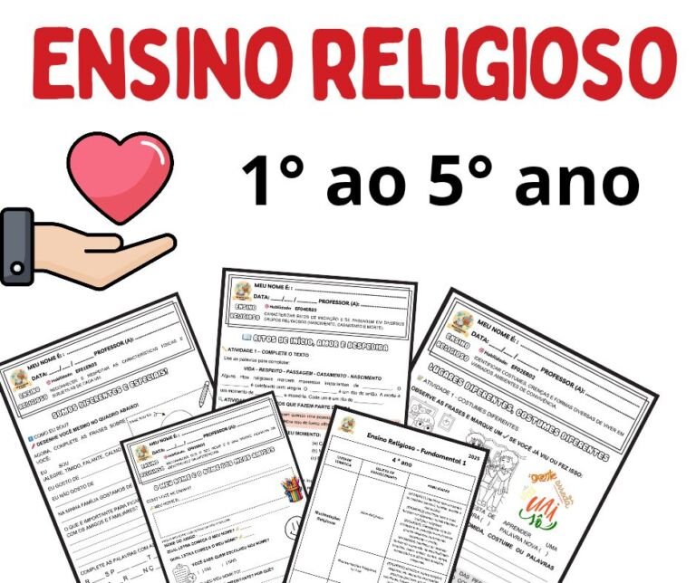 Apostila de Ensino Religioso 1 ao 5 ano - História Lúdica