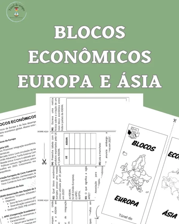 Blocos Econômicos Europa e Ásia – Lapbook