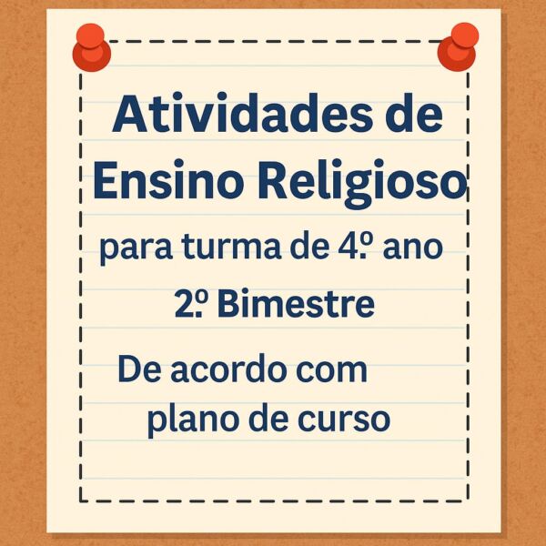 Apostila de Ensino Religioso para 4⁰ ano - 2⁰ bimestre