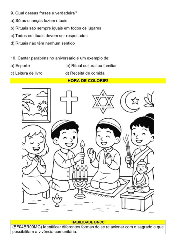 Apostila de Ensino Religioso para 4⁰ ano - 2⁰ bimestre - Image 2