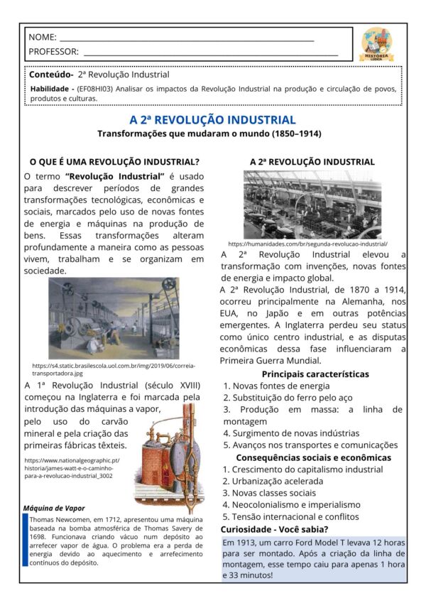 Apostila de História 8⁰ ano - Image 2
