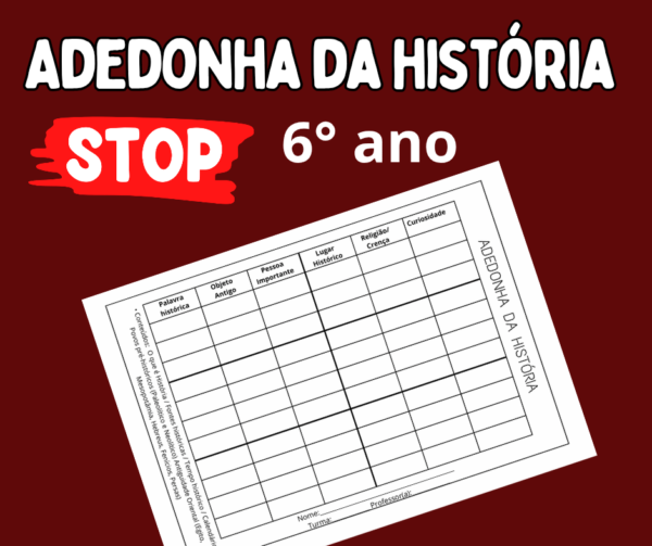 Adedonha da história - 6⁰ ano