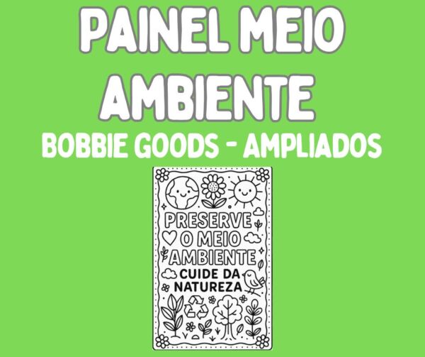 Painel Ampliado para COLORIR MEIO AMBIENTE