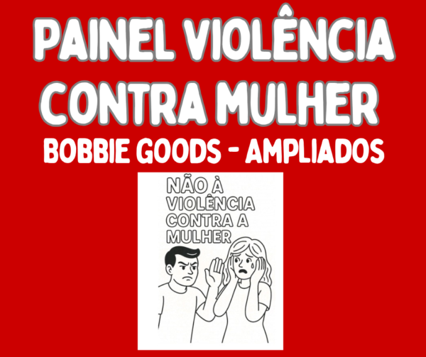 Painel Ampliado para COLORIR VIOLÊNCIA CONTRA MULHER