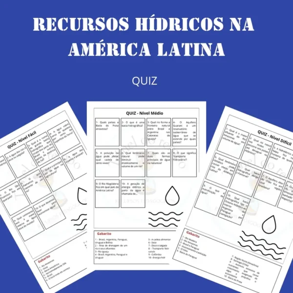 Recursos Hídricos na América Latina – Quiz