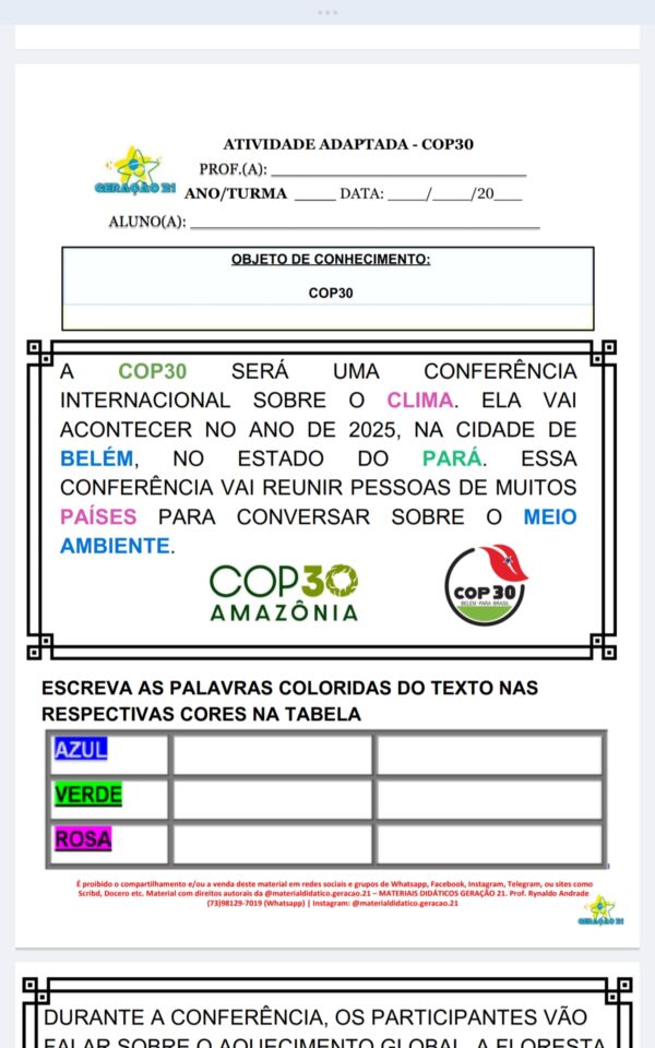 Atividades Adaptadas - Estudos Amazônicos - Image 2