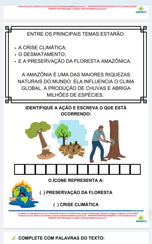 Atividades Adaptadas - Estudos Amazônicos - Image 3