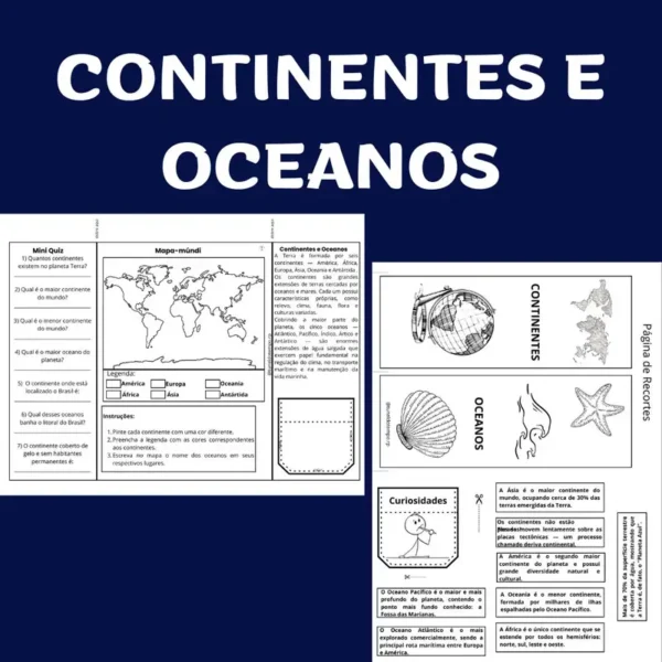 Continentes e Oceanos
