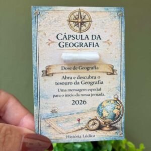 Cápsula da Geografia – cartão boas vindas 2026