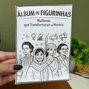 Álbum de figurinhas - Dia Internacional da Mulher