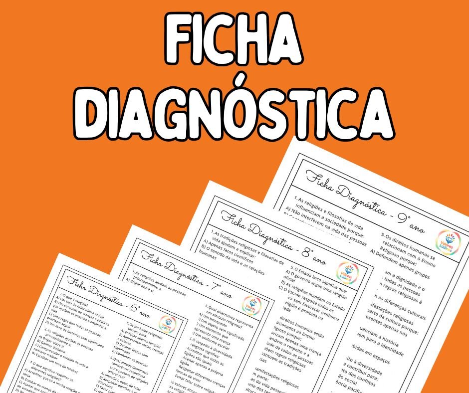 Atividades diagnósticas de Ensino Religioso - 6⁰ ao 9⁰