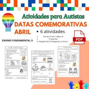 Kit Autismo Datas Comemorativas - Abril