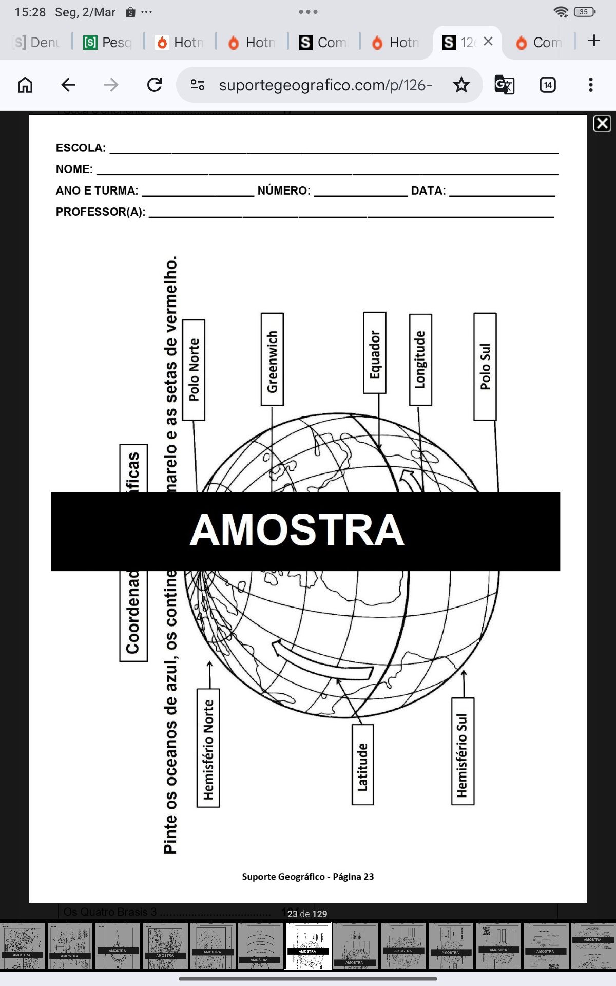 Combo 431 Atividades de Geografia - Imagem 6