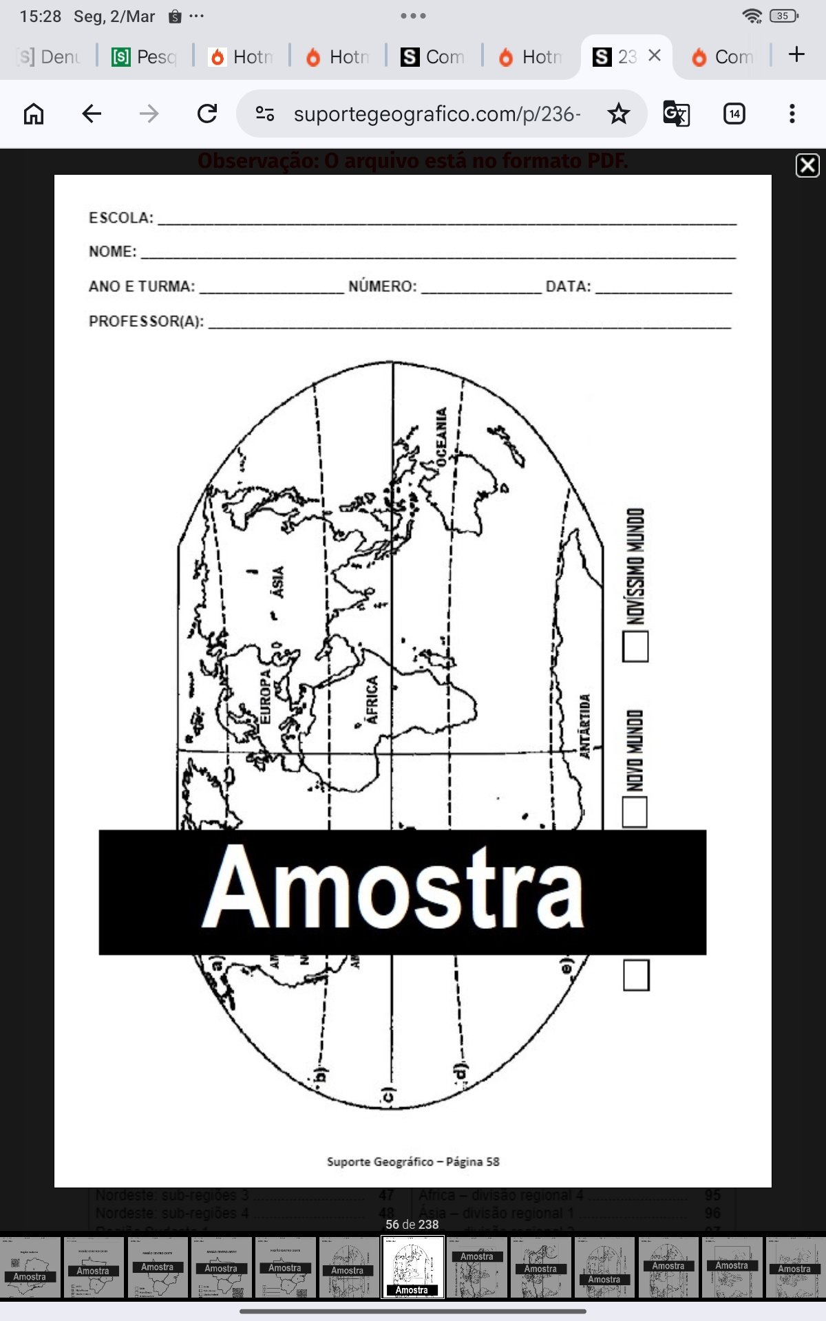 Combo 431 Atividades de Geografia - Imagem 10