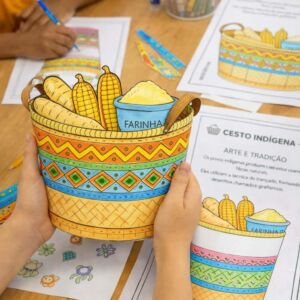 Oficina de cestos indígenas