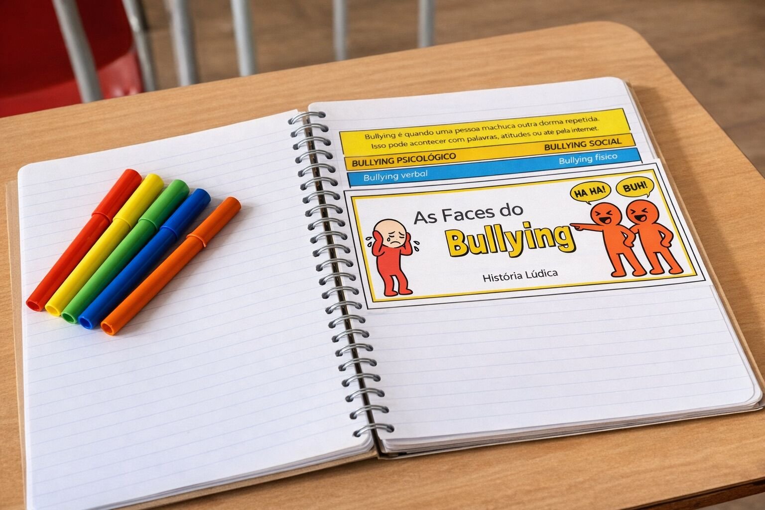 As faces do bullying - atividade Lúdica