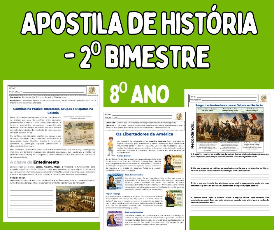Apostila de história 8 ano – 2⁰ bimestre