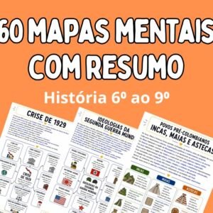 60 Mapas mentais de história com resumos