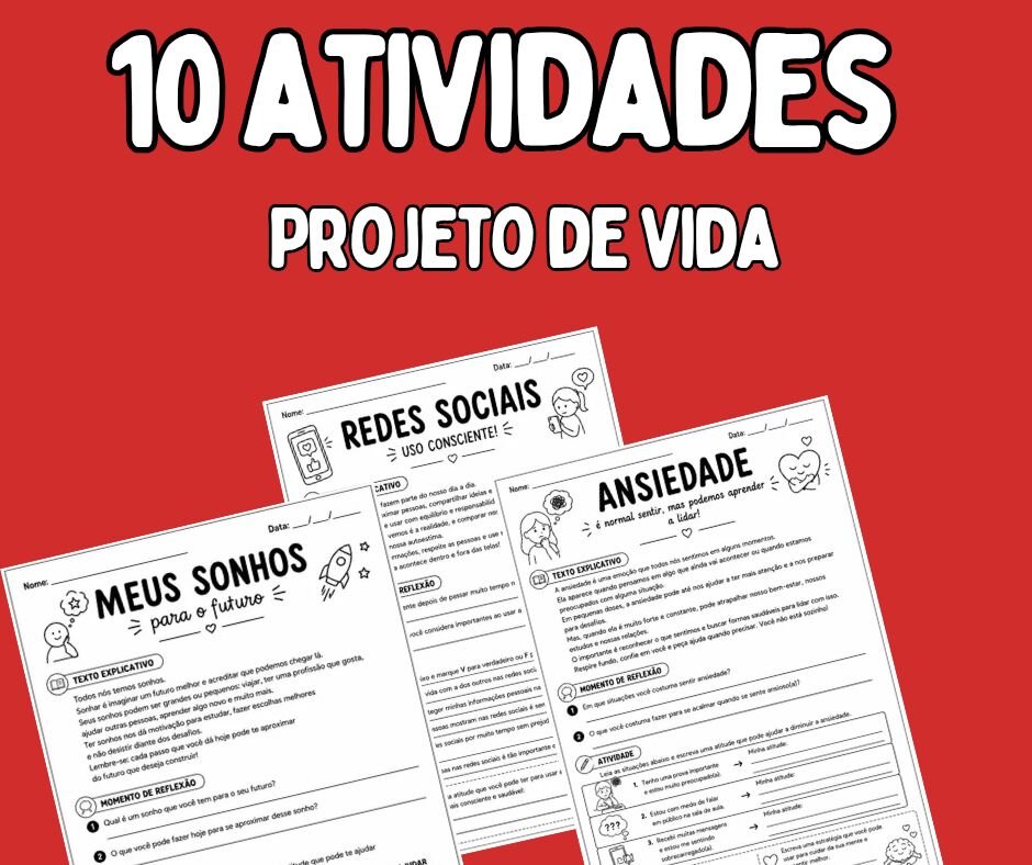 10 atividades de Projeto de Vida