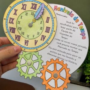 Atividade lúdica volta às aulas - Manivela do Tempo