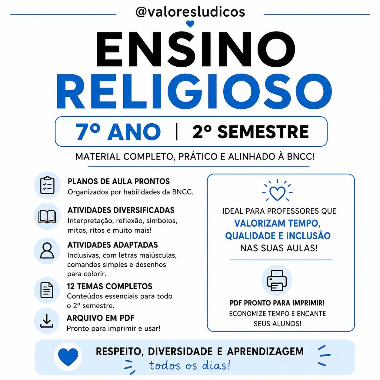 Ensino Religioso – 7º Ano (2º Semestre)