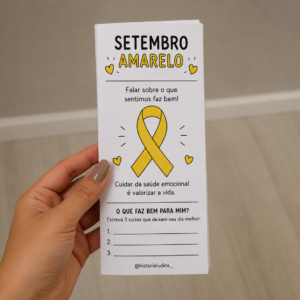 Folheto Educativo Setembro Amarelo 💛