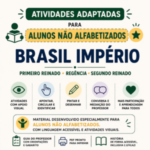 ATIVIDADES ADAPTADAS DE HISTÓRIA | BRASIL IMPÉRIO