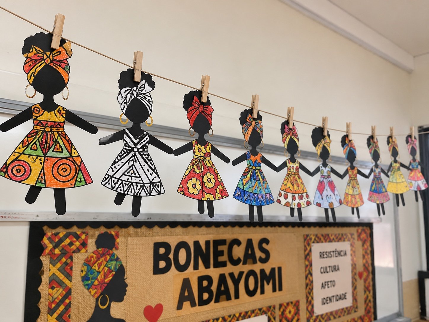 Varal bonecas Abayomi