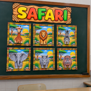 SAFARI – Fauna Africana para colorir