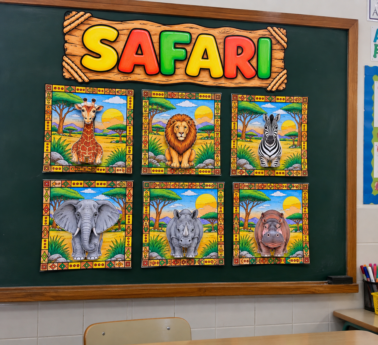 SAFARI – Fauna Africana para colorir